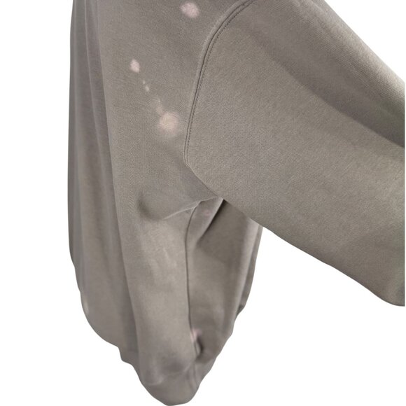 Nike Center Check Olive Crewneck Sweatshirt S Distressed Look - Picture 10 of 16